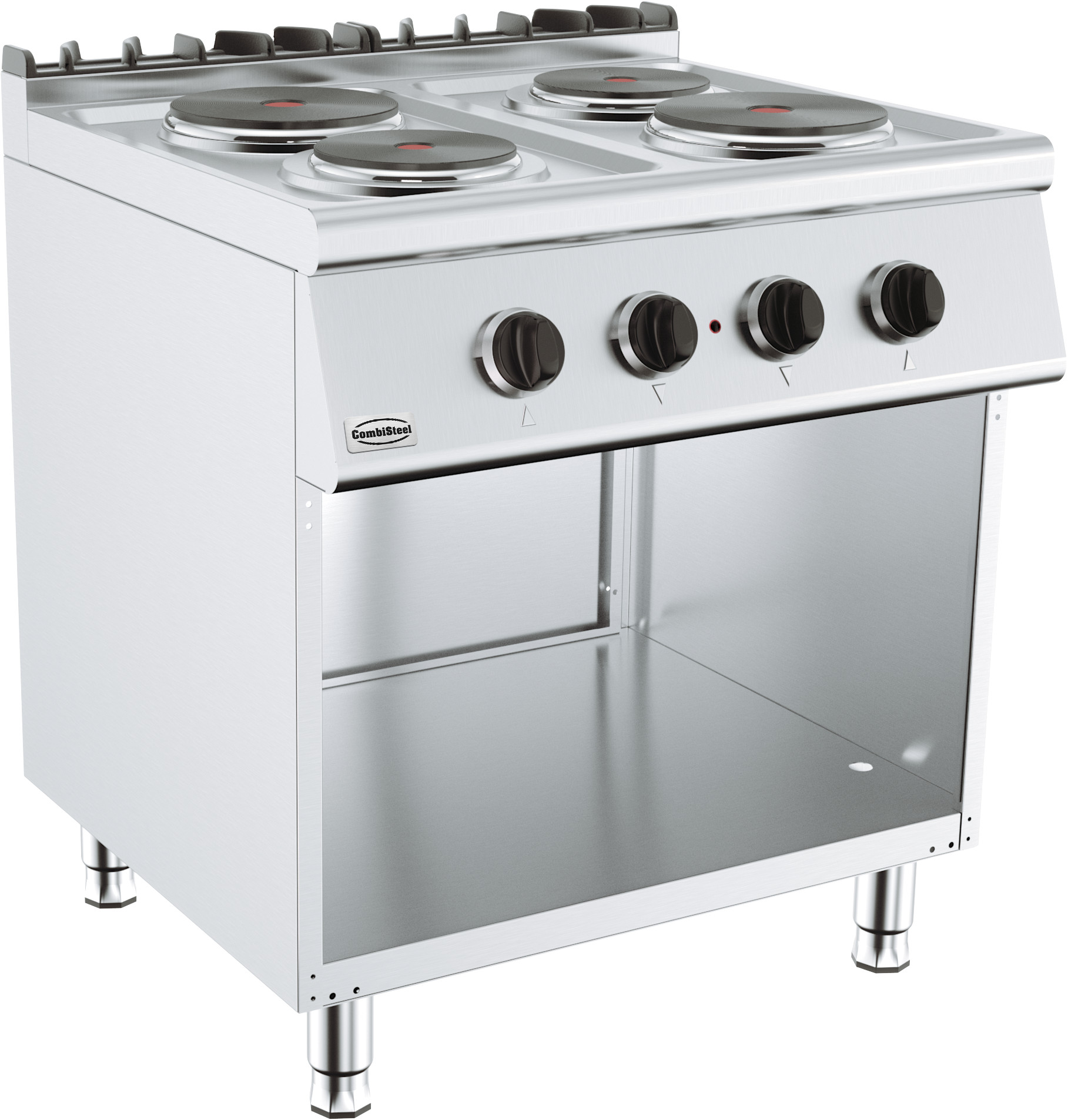 Stove Electric 4 Griddles 2×2,25 / 1×1,85 KW 2x 2,25 / 1x 1,85 KW - Combisteel