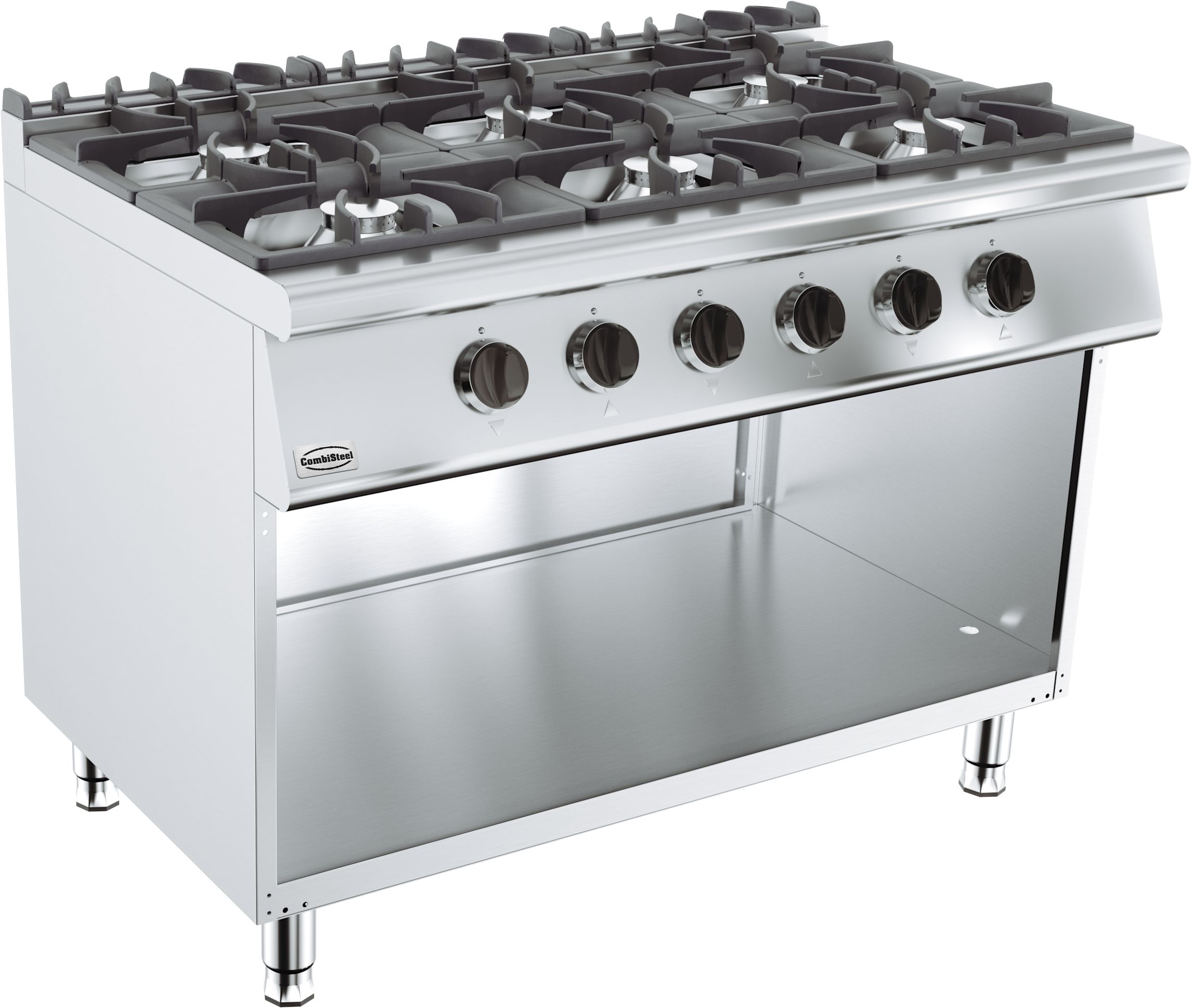 Stove Gas 6 Burners - Combisteel