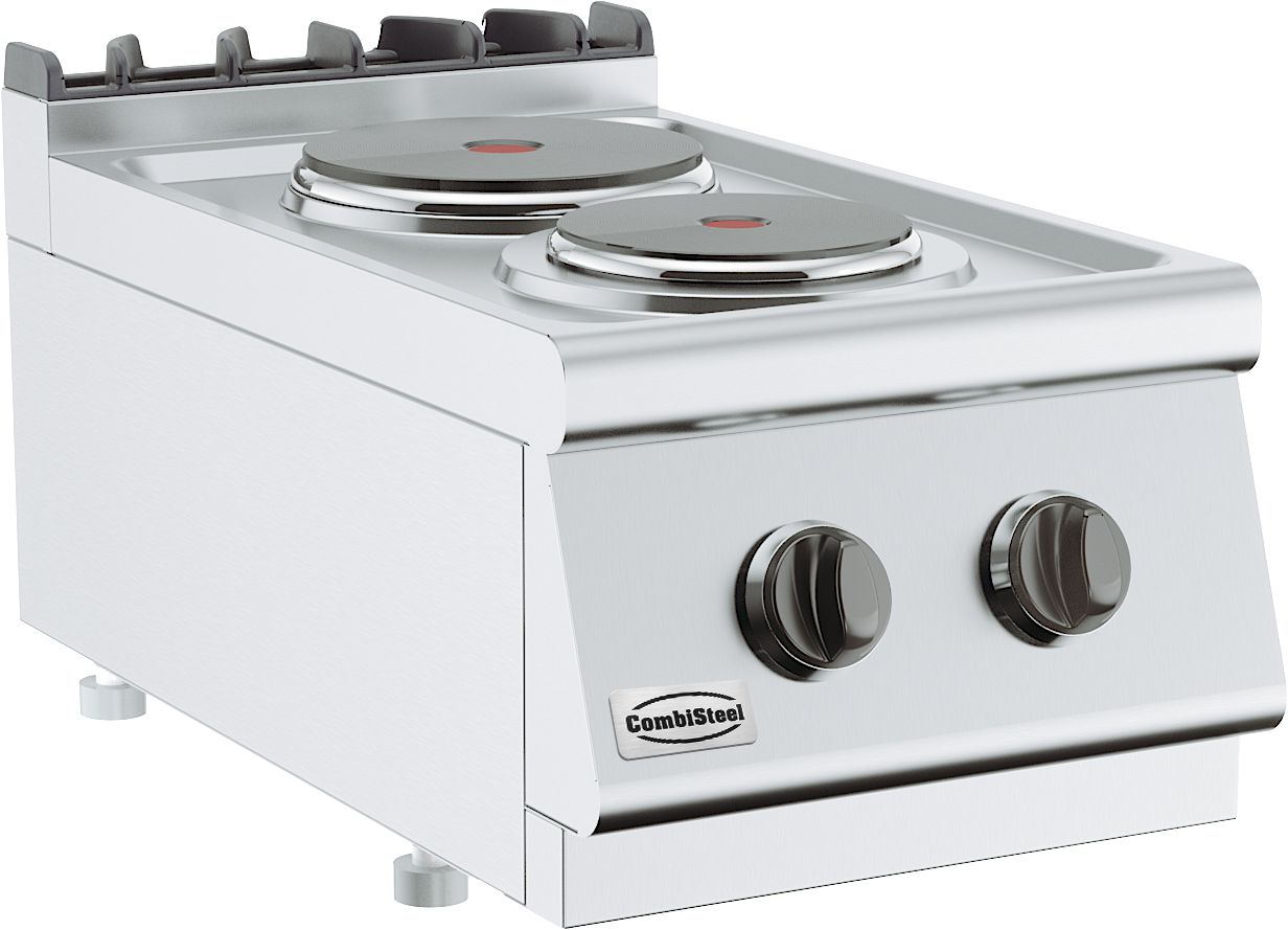 Stove Electric (Table) 1×2,25 / 1×1,85 KW 1x 2,25 / 1x 1,85 KW - Combisteel