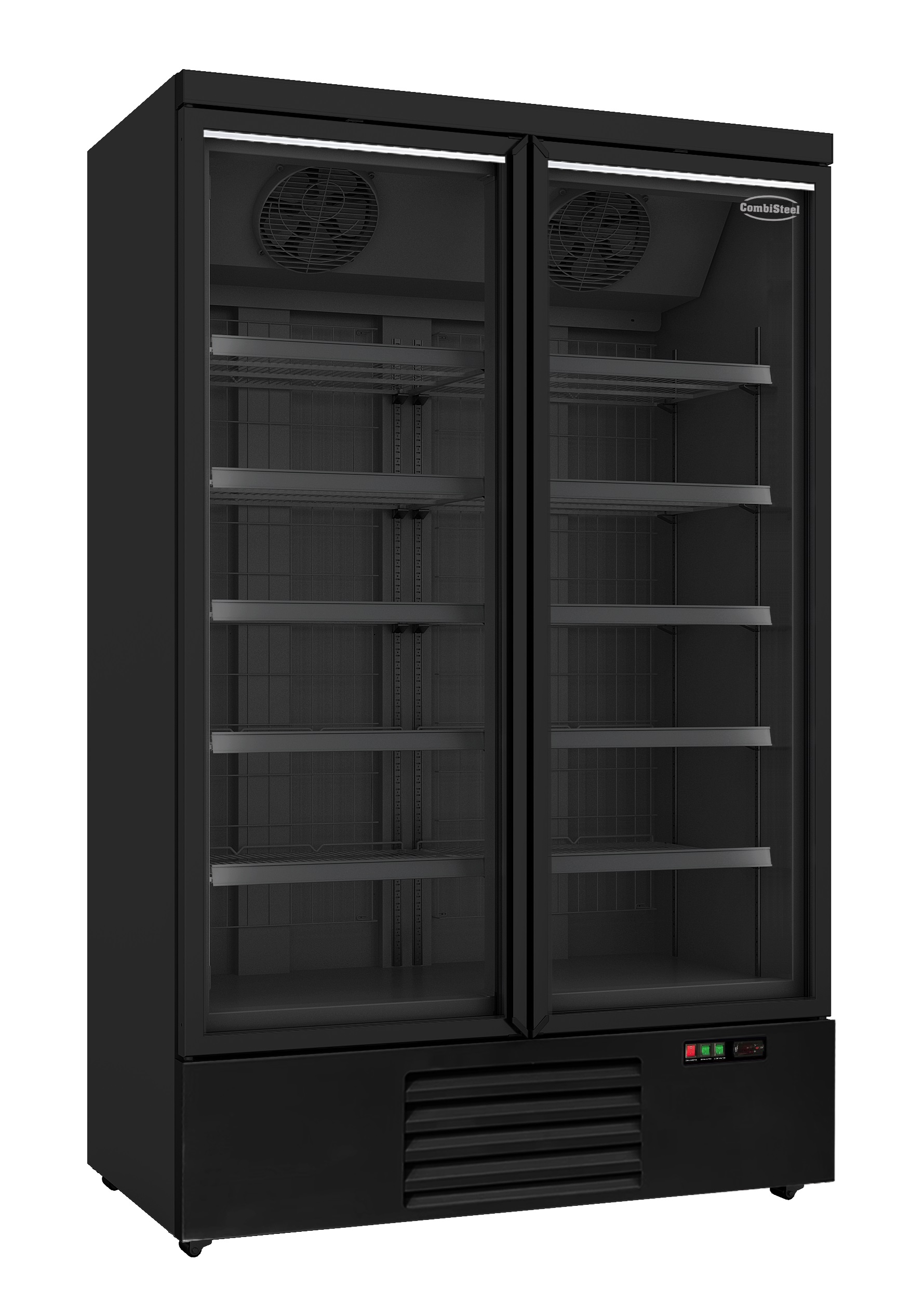 Freezer 2-door Black Glass Jde-1000f Bl 1000 L - Combisteel
