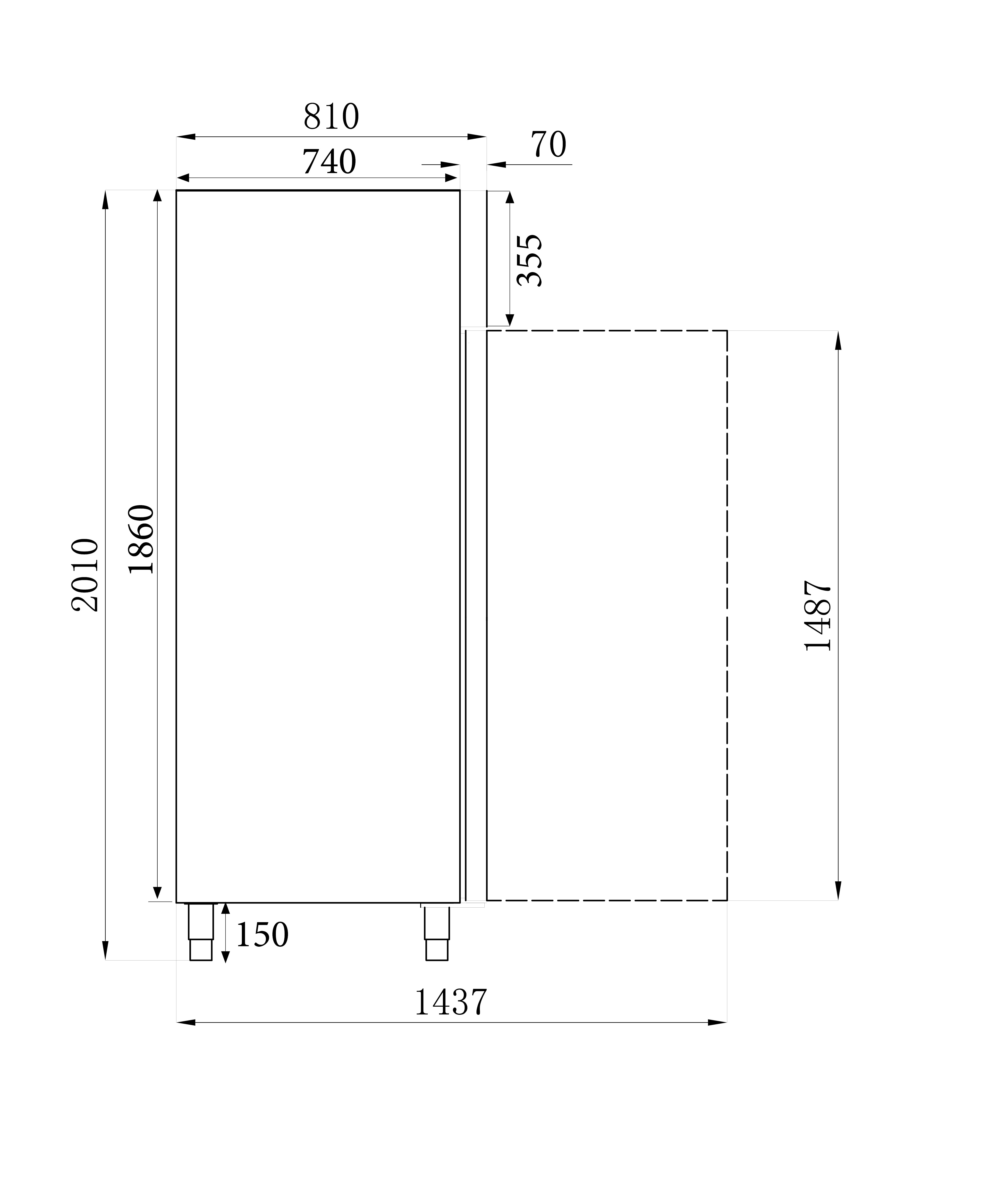 Stainless Steel+Al Freezer 600 Ltr Static 600 L - Combisteel — miniature 4