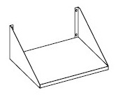 Microwave Shelf For 7455.1662 - Combisteel — miniature 2