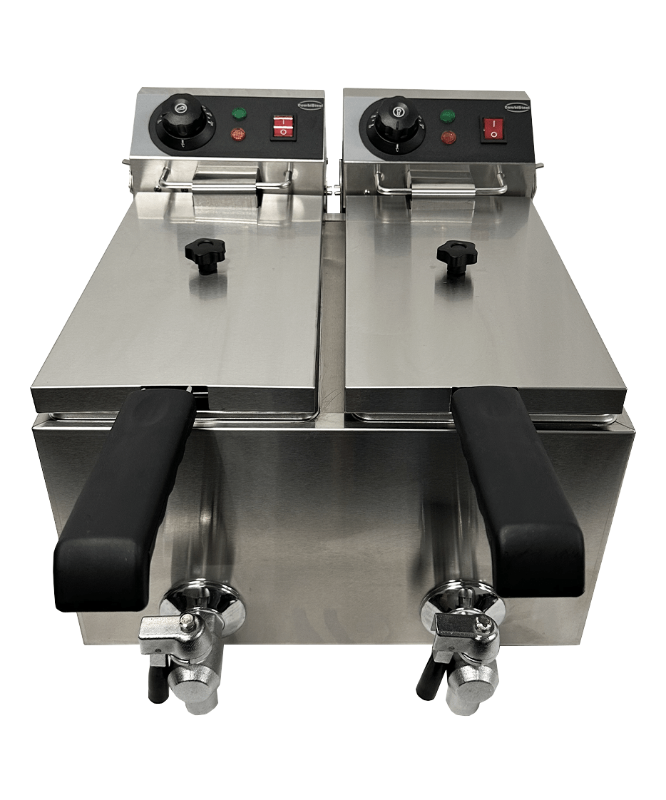 Combisteel 2×4 L Electric Countertop Deep Fryer — miniature 2