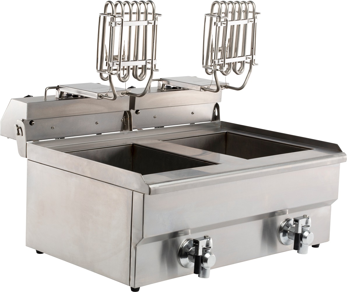 Combisteel 2×8 L Electric Countertop Deep Fryer — miniature 3