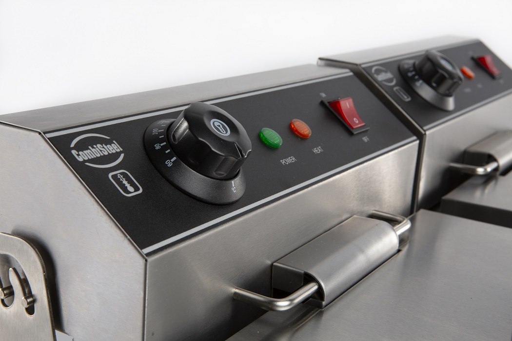 Combisteel 2×8 L Electric Countertop Deep Fryer — miniature 4