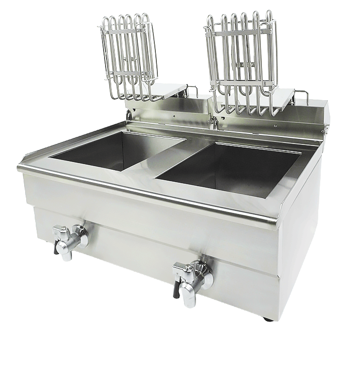 Combisteel 2×10 L Electric Countertop Deep Fryer — miniature 4
