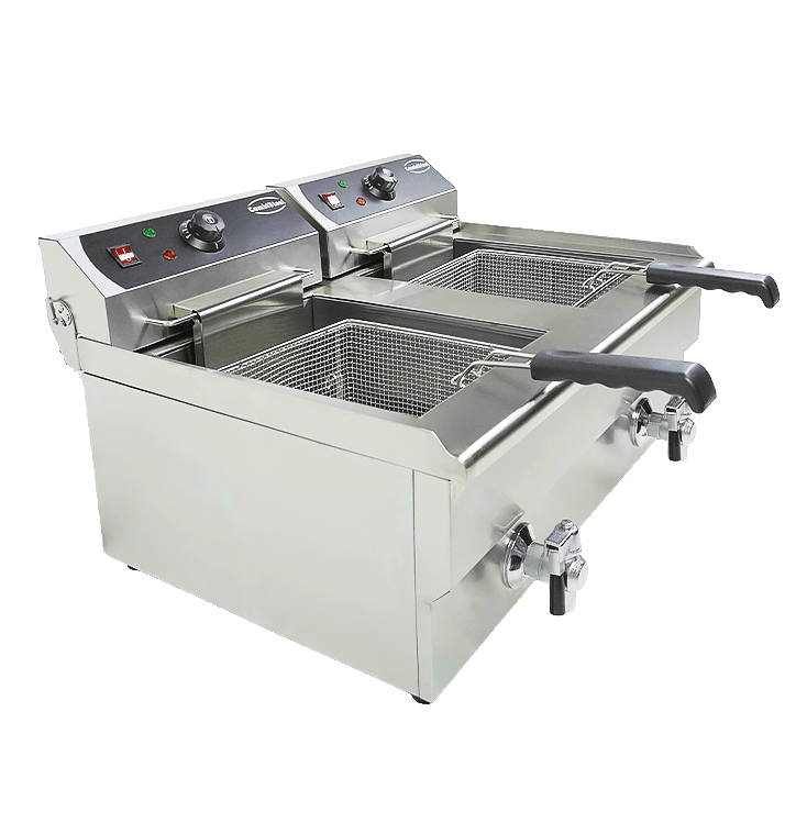Combisteel 2×10 L Electric Countertop Deep Fryer — miniature 6