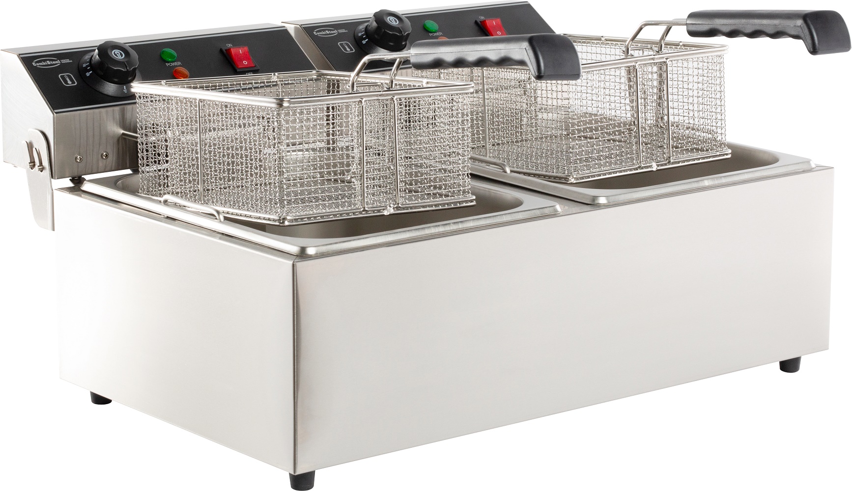 Combisteel 2×6 L Electric Countertop Deep Fryer — miniature 2