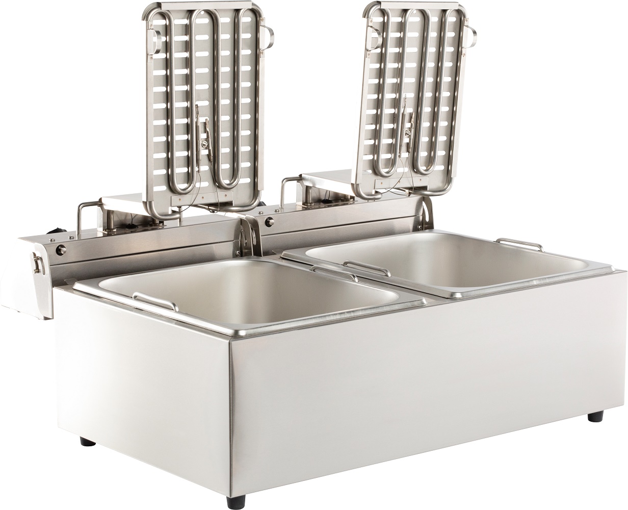 Combisteel 2×6 L Electric Countertop Deep Fryer — miniature 4