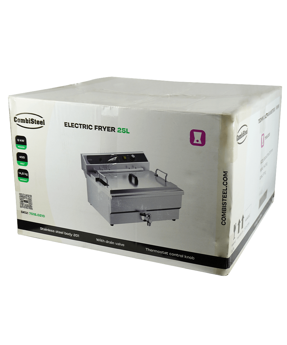 Countertop Electric Fryer 25 L With Drain Valve 6 KW - Combisteel — miniature 3
