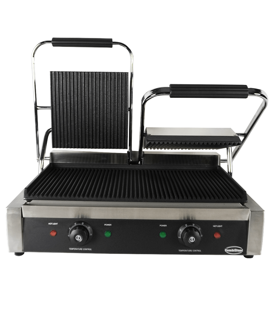 Double Panini Contact Grill 3.6 KW - Combisteel — miniature 3