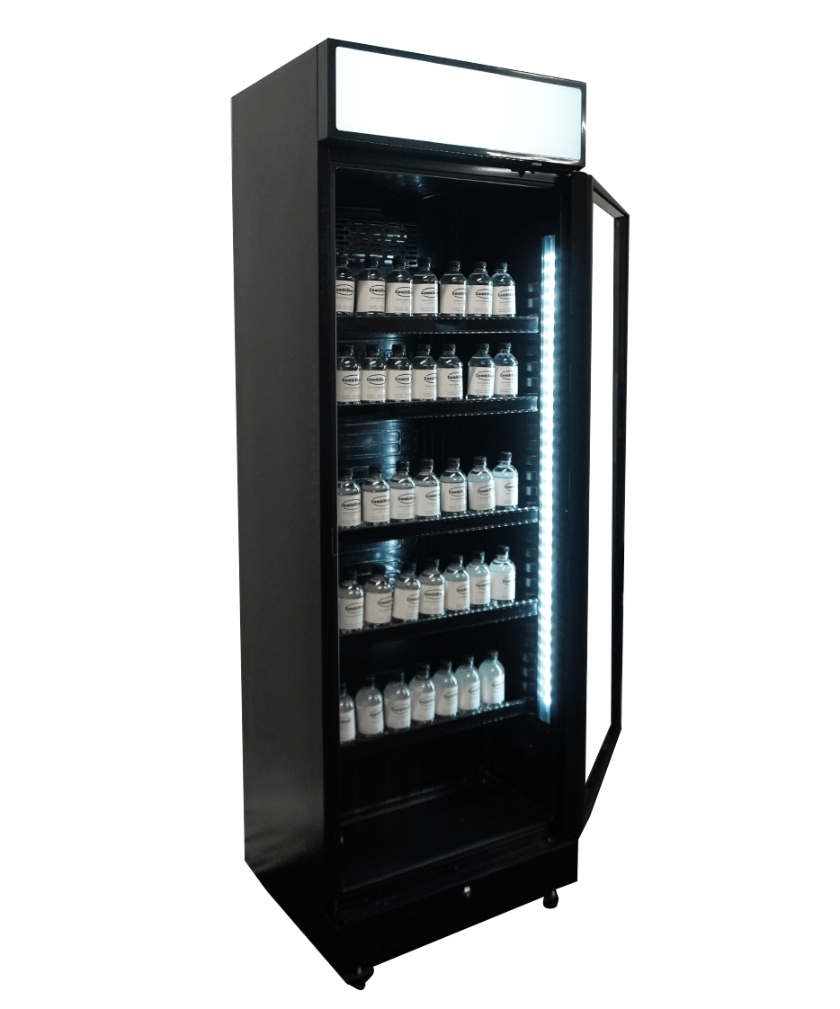 Black Glass 1-Door Refrigerator With Canopy Sve-450 Blc 400 L - Combisteel — miniature 2