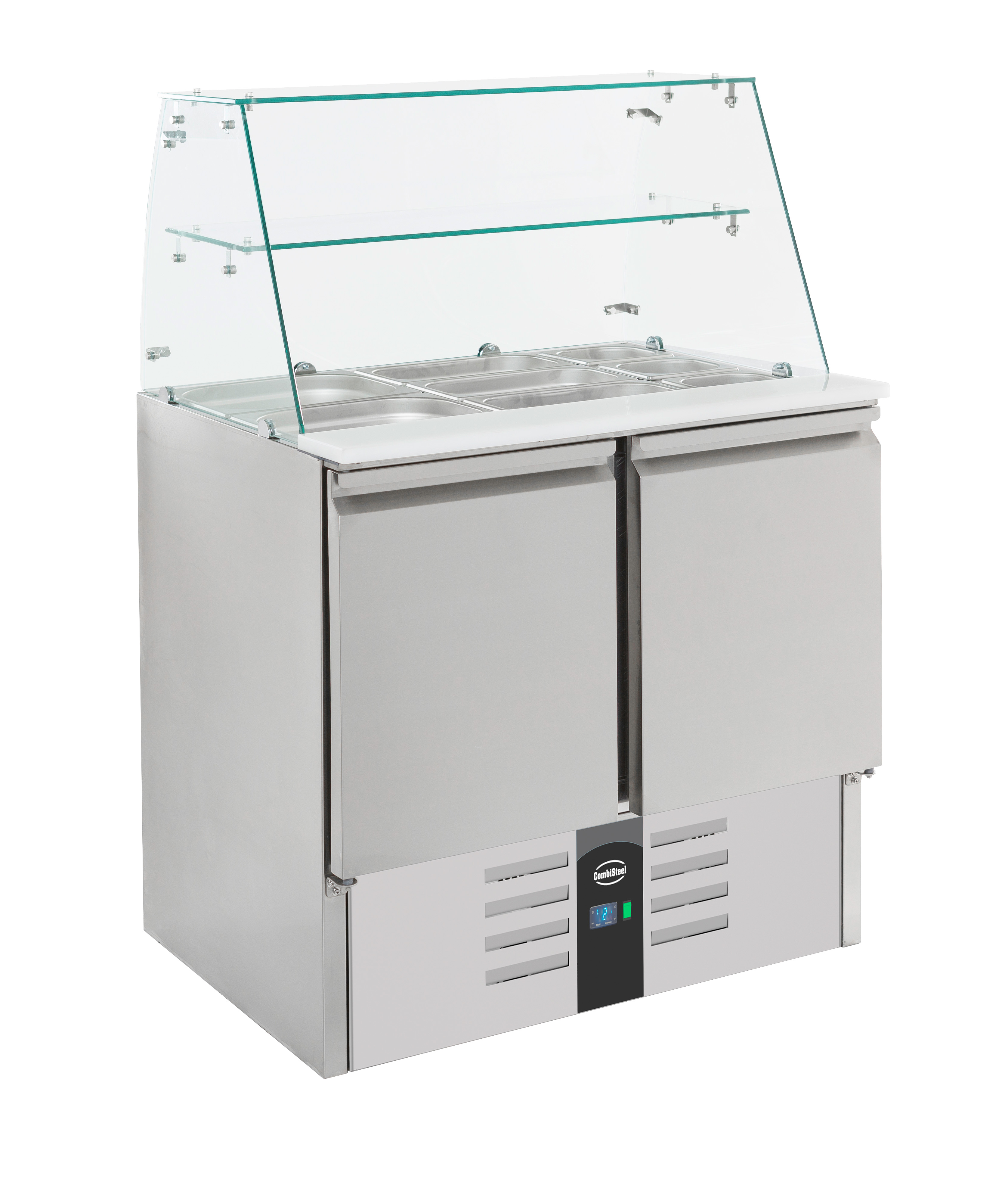 Saladette Refrigerated With Glass 2-door - Combisteel