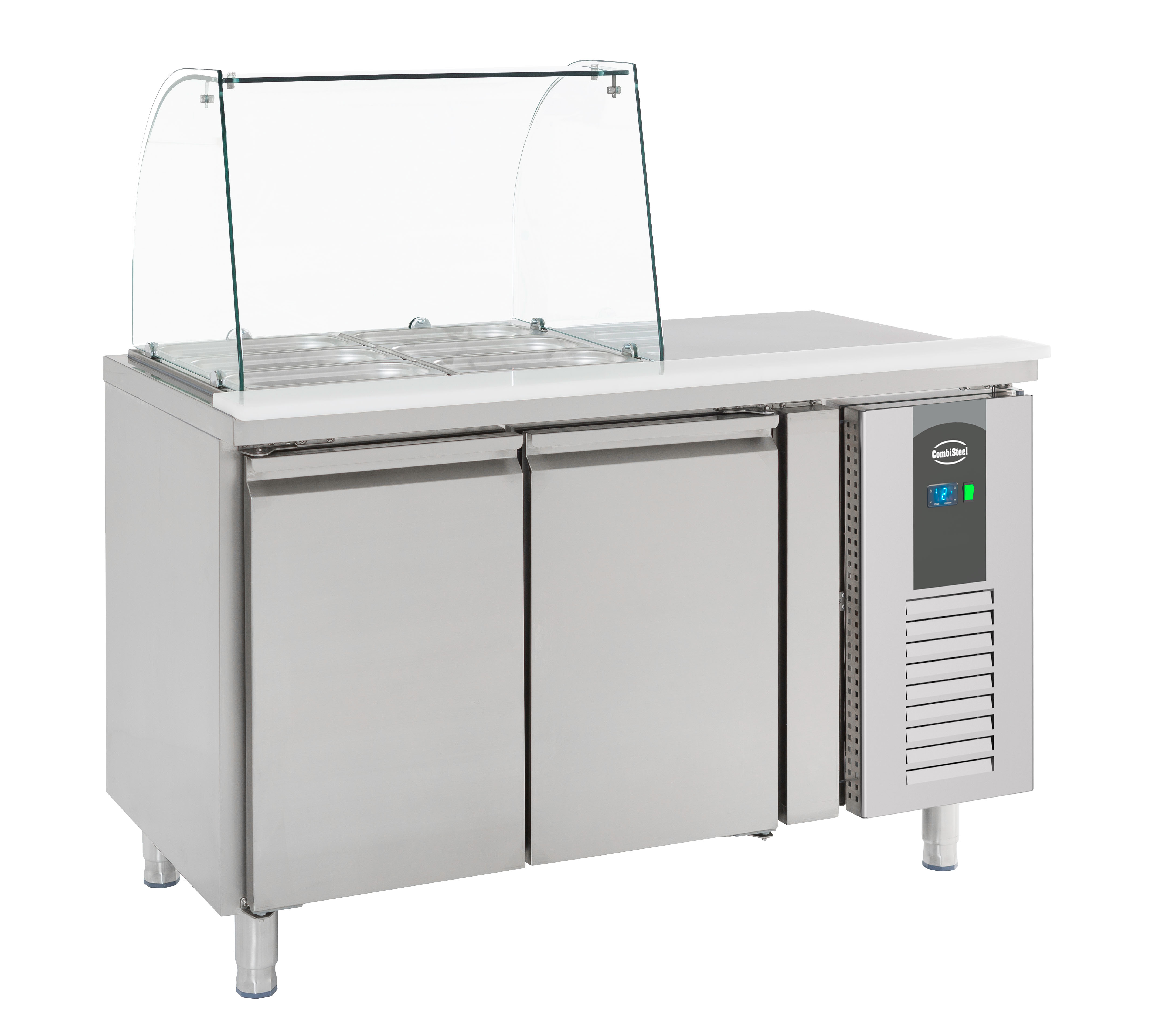 Table Refrigerated With Glass 2-door 314 L - Combisteel