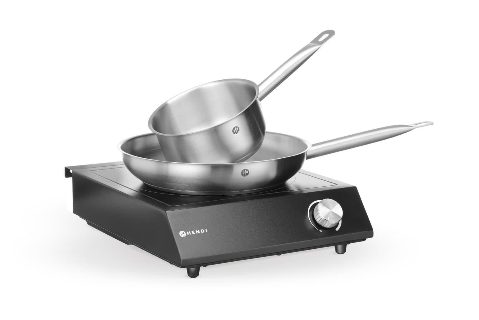 Set: 3500 W Induction Hob + Saucepan + Frying Pan - Hendi — miniature 8