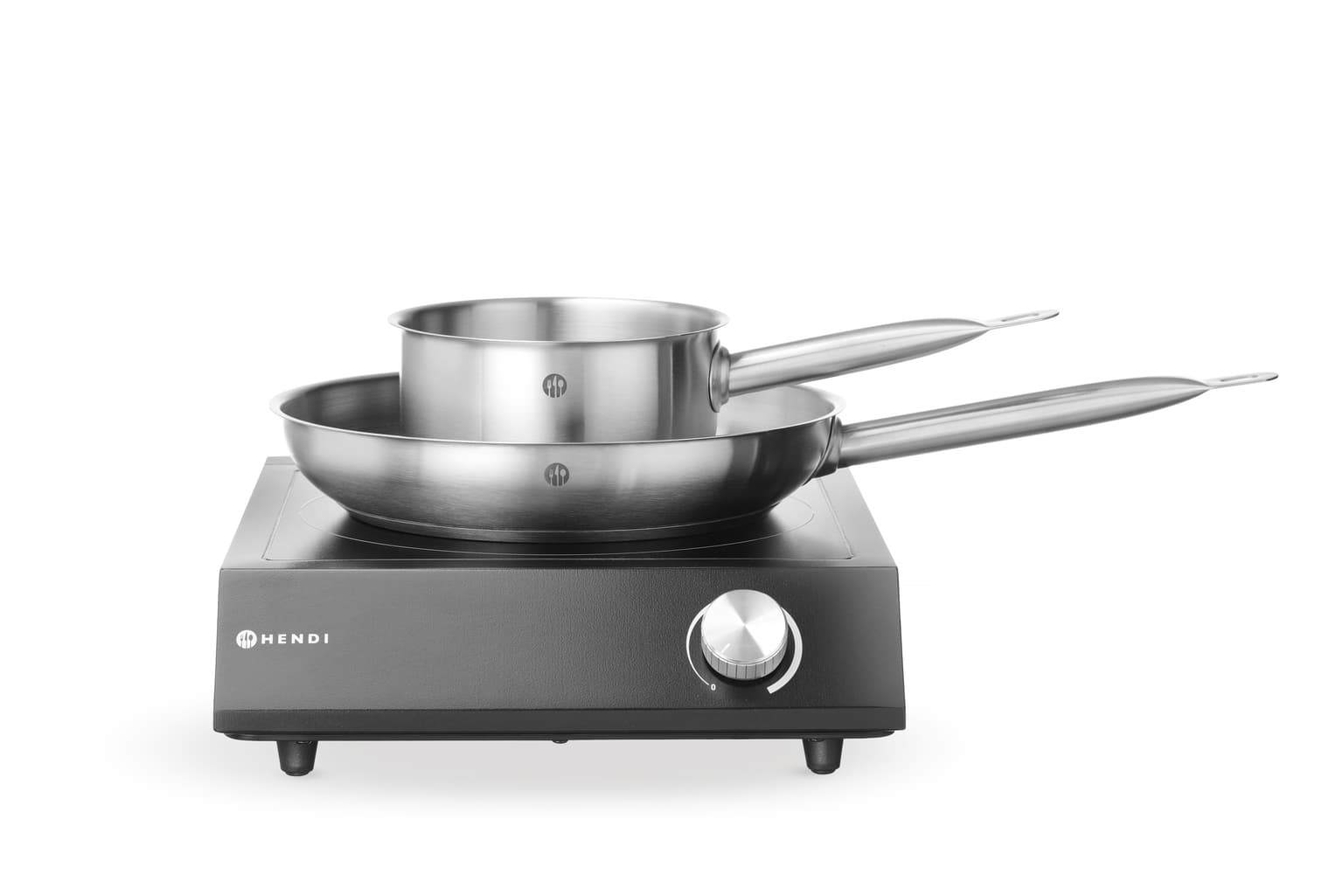 Set: 3500 W Induction Hob + Saucepan + Frying Pan - Hendi — miniature 2