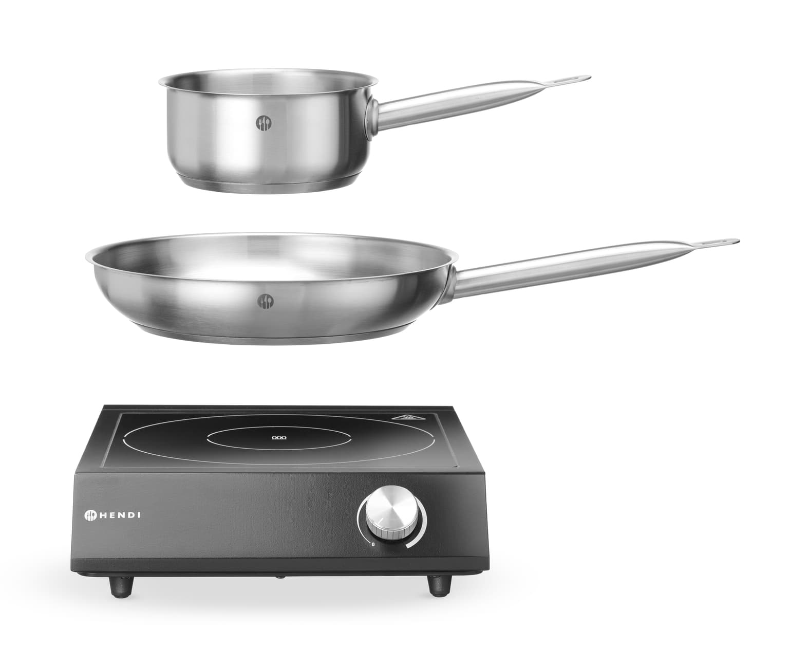 Set : Plaque de cuisson à induction 3500W + casserole + poêle