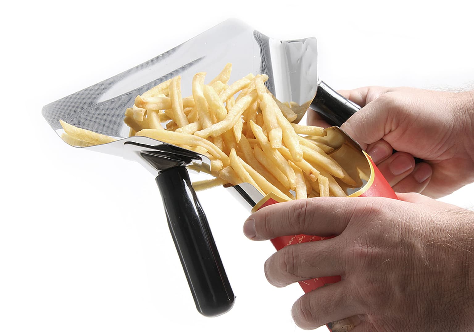 Pelle avec entonnoir pour frites et nachos