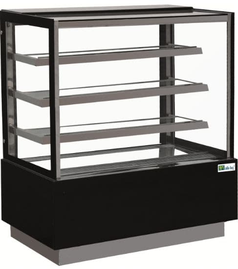 Vitrine Pâtisserie - Vitrage Droit - 3 Étagères - 650 L (Eden600)