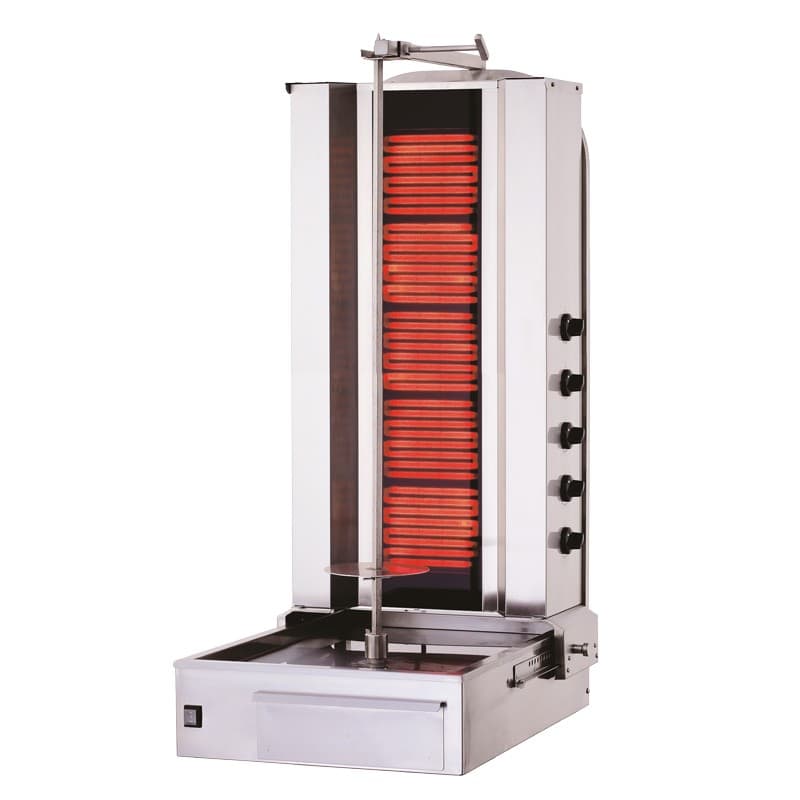 Grill à Kebab vitro électrique - 5 résistances - SK5E