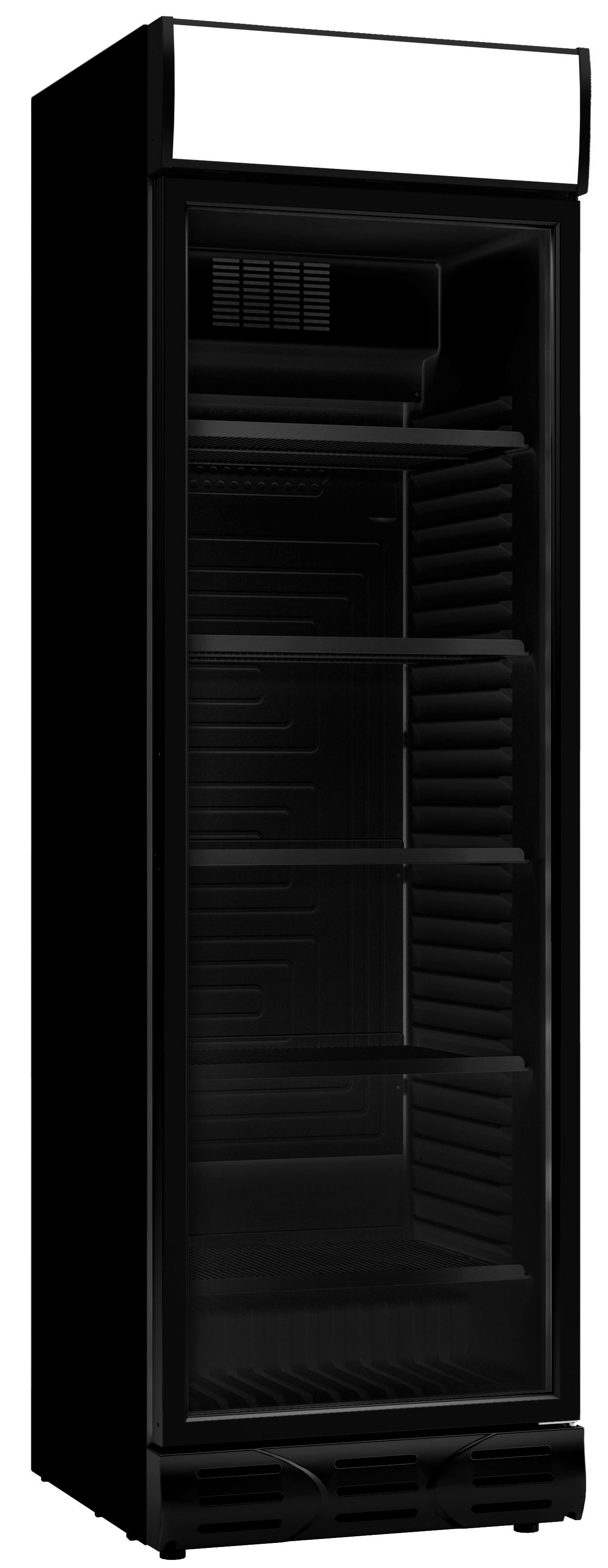 Combisteel Black Glass Single-Door Fridge — visuel 1