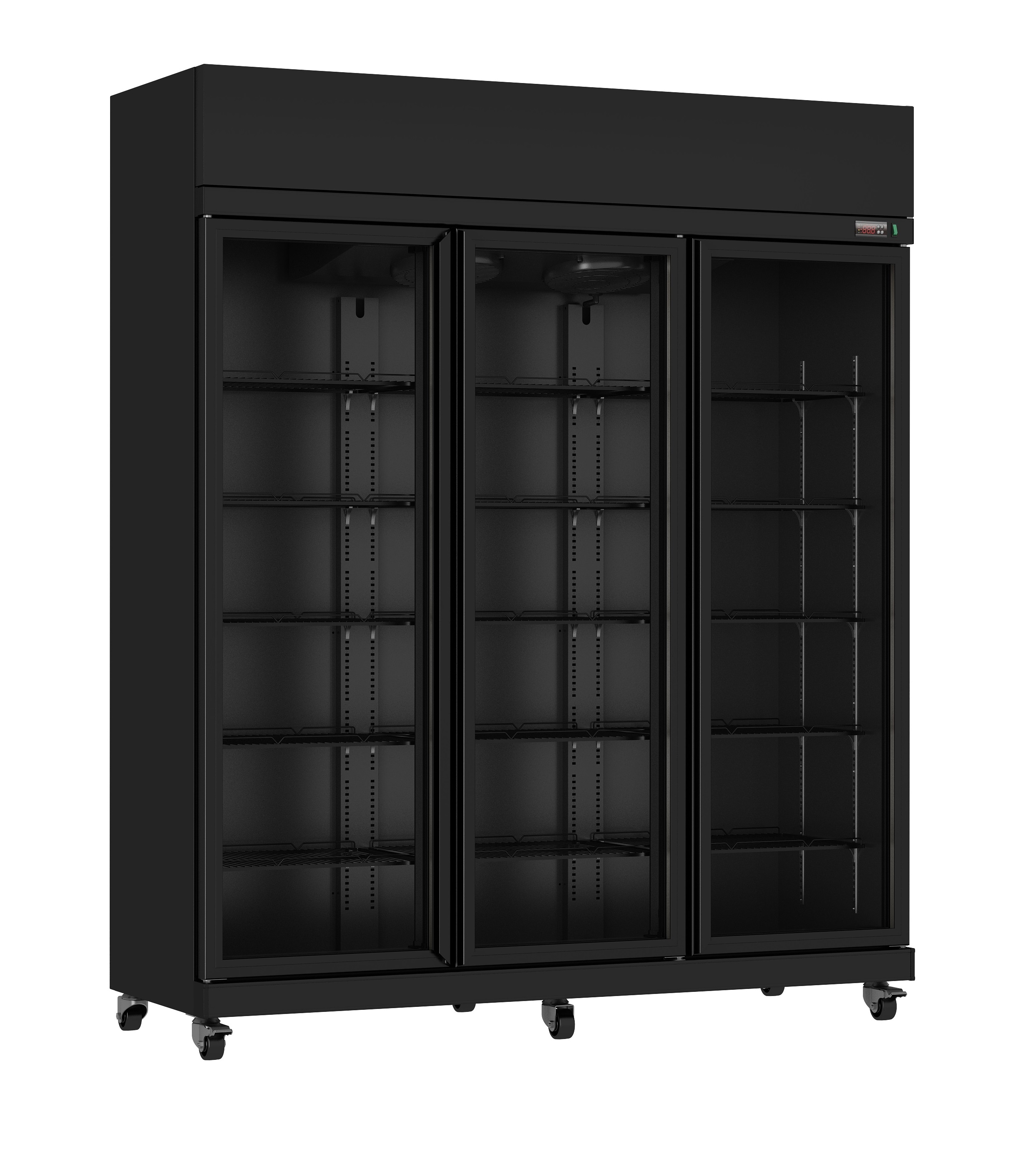 3-Door Glass Refrigerator IRM-1180R Bl - Combisteel — visuel 1